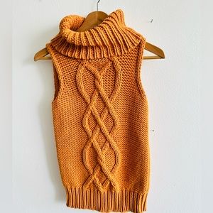 J.crew knitted turtleneck sweater-vest, size small